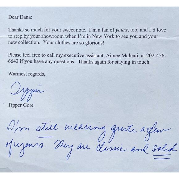 BILL CLINTON & AL GORE Era - Signed White House Note w Tipper Gore Signature - Picture 3 of 4